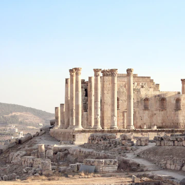 Temple of Zeus in Jerash, Jordan.