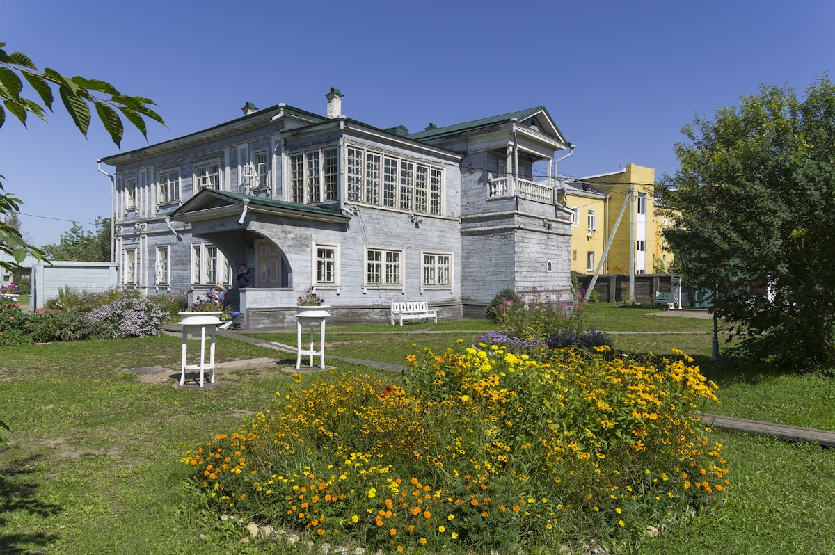 Courtyard of the estate of the Decembrist Sergey Grigorievich Volkonsky in Irkutsk.