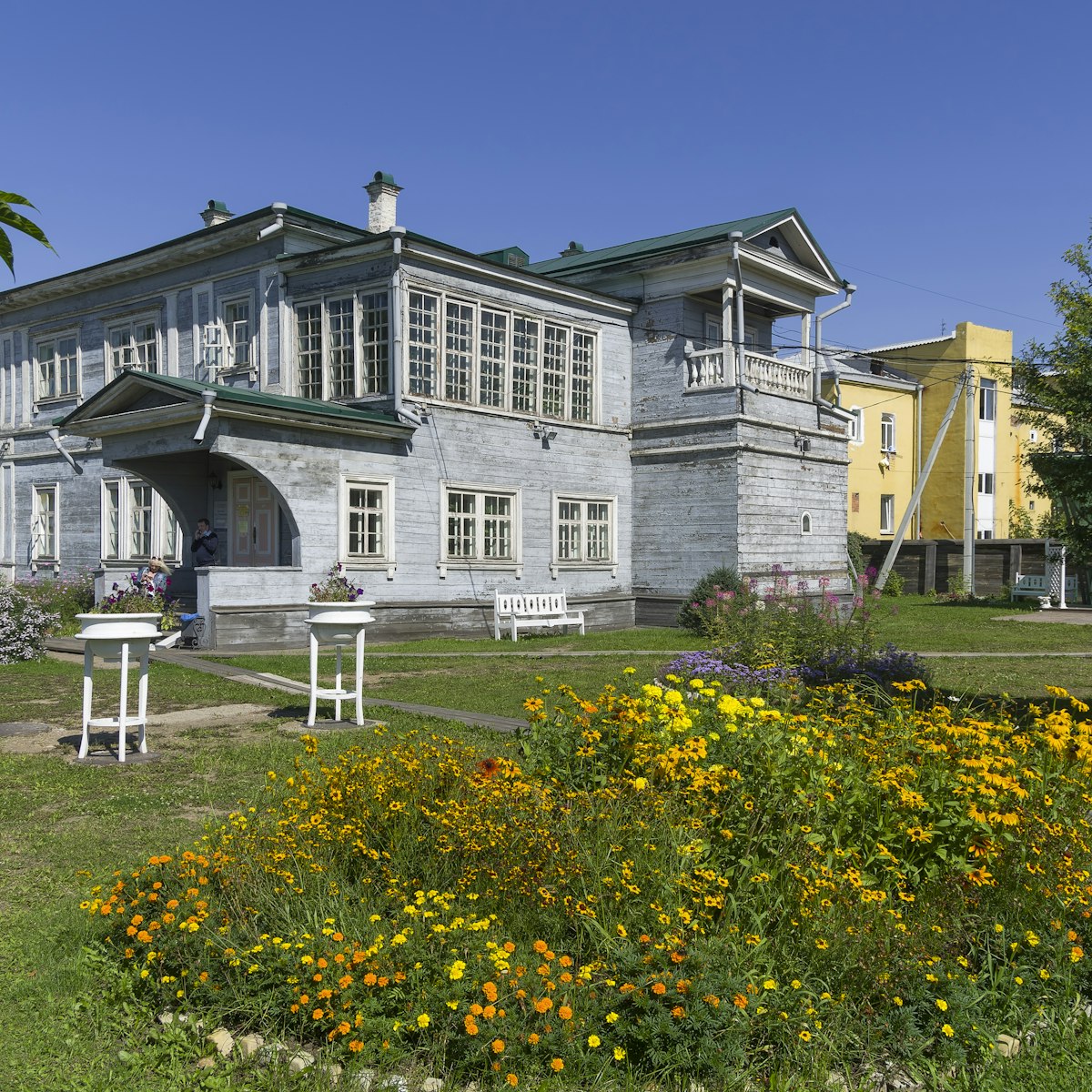 Courtyard of the estate of the Decembrist Sergey Grigorievich Volkonsky in Irkutsk.