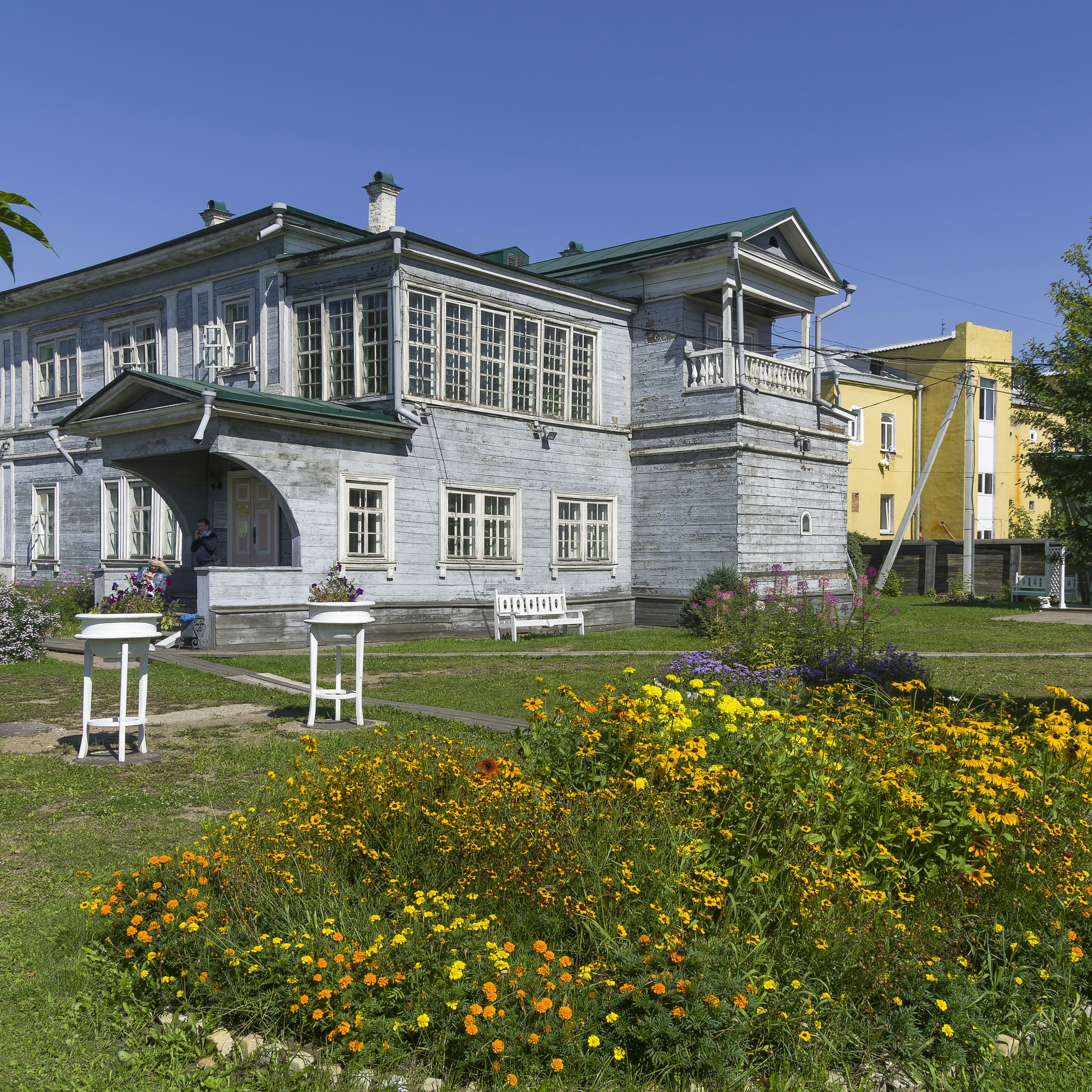 Courtyard of the estate of the Decembrist Sergey Grigorievich Volkonsky in Irkutsk.