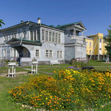 Courtyard of the estate of the Decembrist Sergey Grigorievich Volkonsky in Irkutsk.