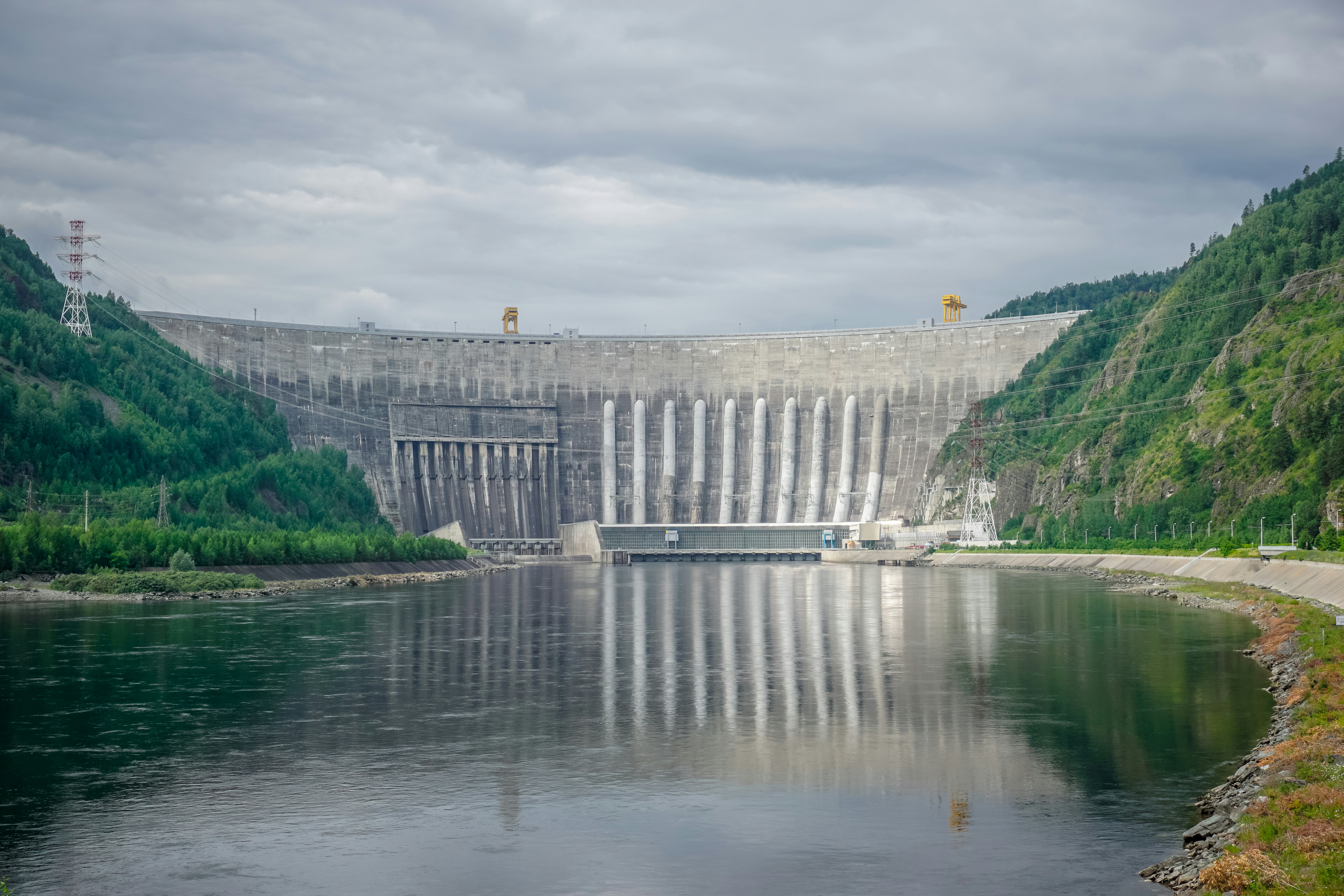 Sayano-Shushenskaya Hydro Power Plant in Siberia.