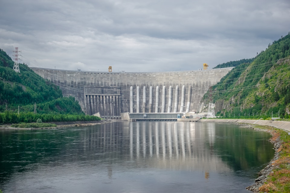 Sayano-Shushenskaya Hydro Power Plant in Siberia.