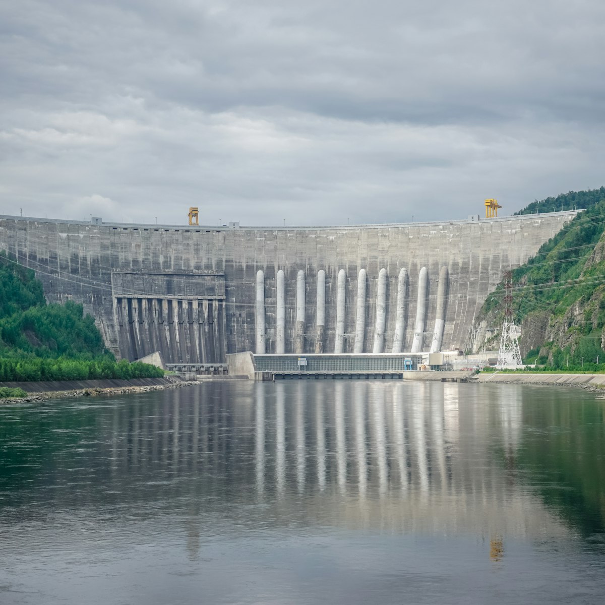 Sayano-Shushenskaya Hydro Power Plant in Siberia.
