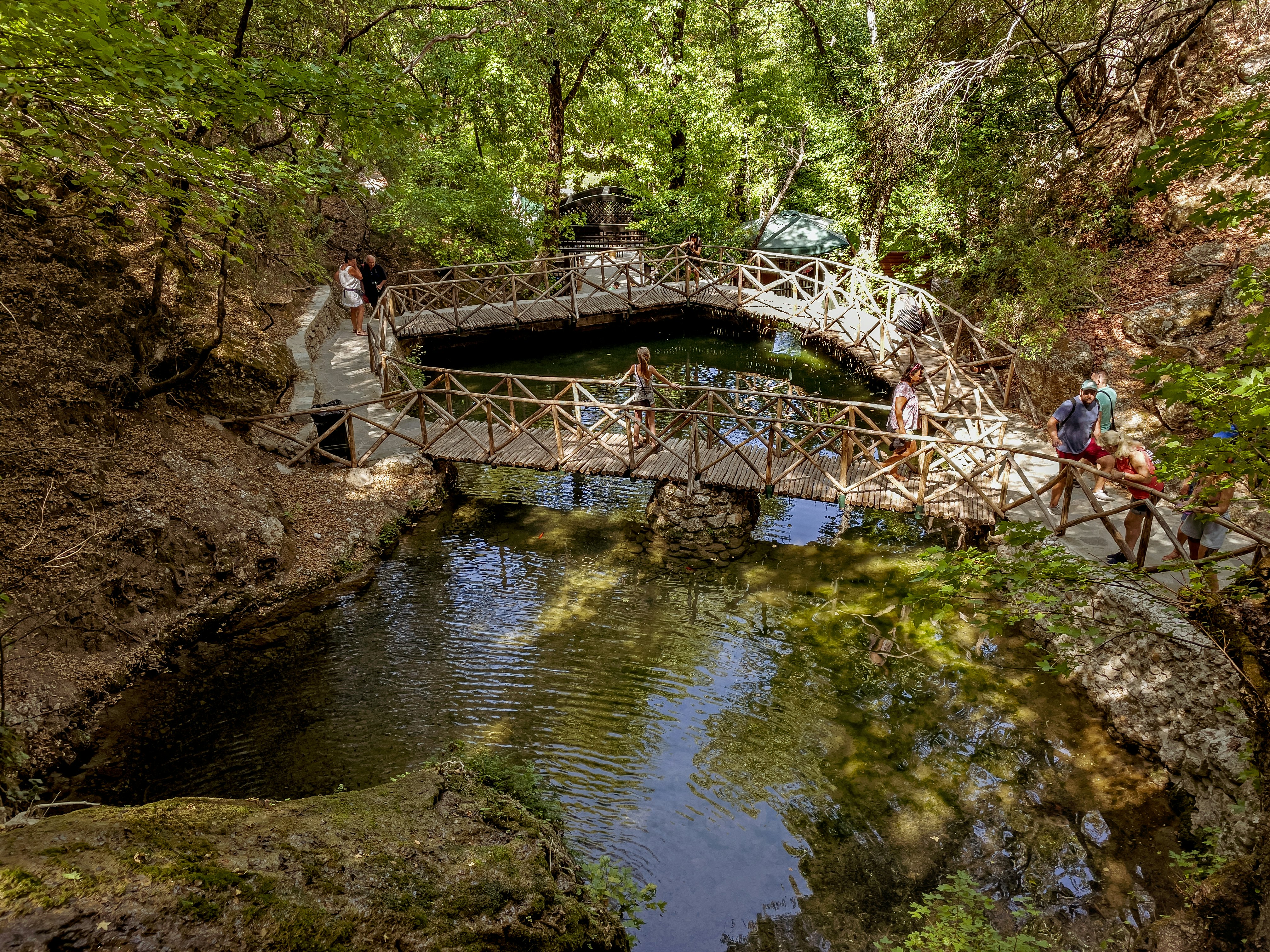 Walking in the Valley of Butterflies, Rhodes Island, Greece.
