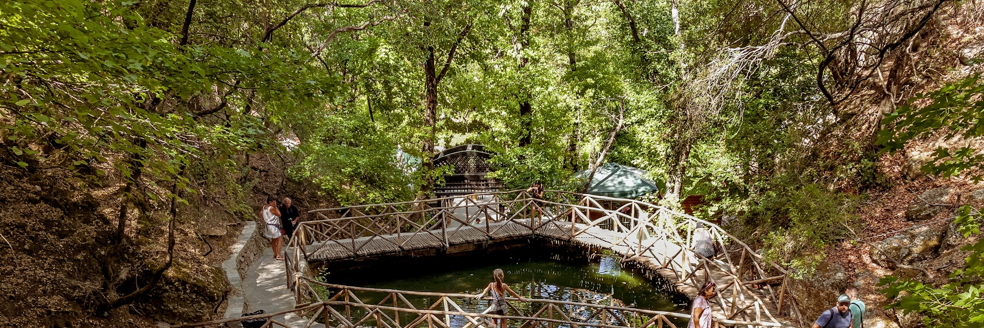 Walking in the Valley of Butterflies, Rhodes Island, Greece.