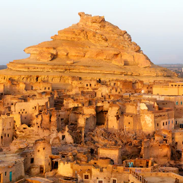 The Shali Fortress in Siwa Oasis, Egypt.