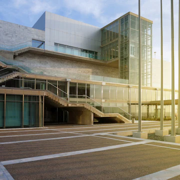 Concert hall of Thessaloniki designed by the Japanese architect Arata Isozaki.