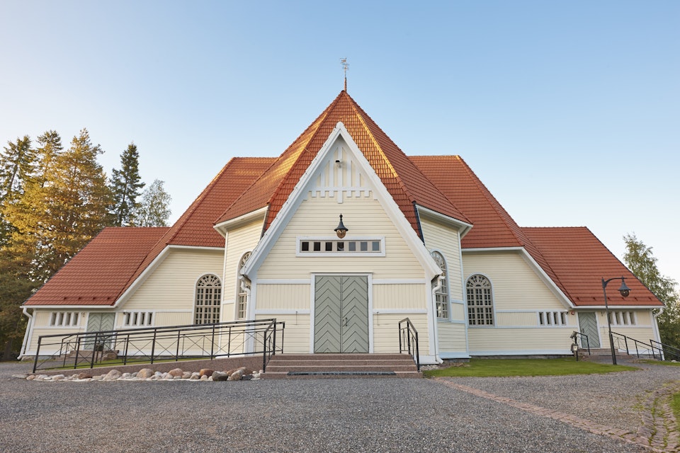 Haukipudas church in Finland.