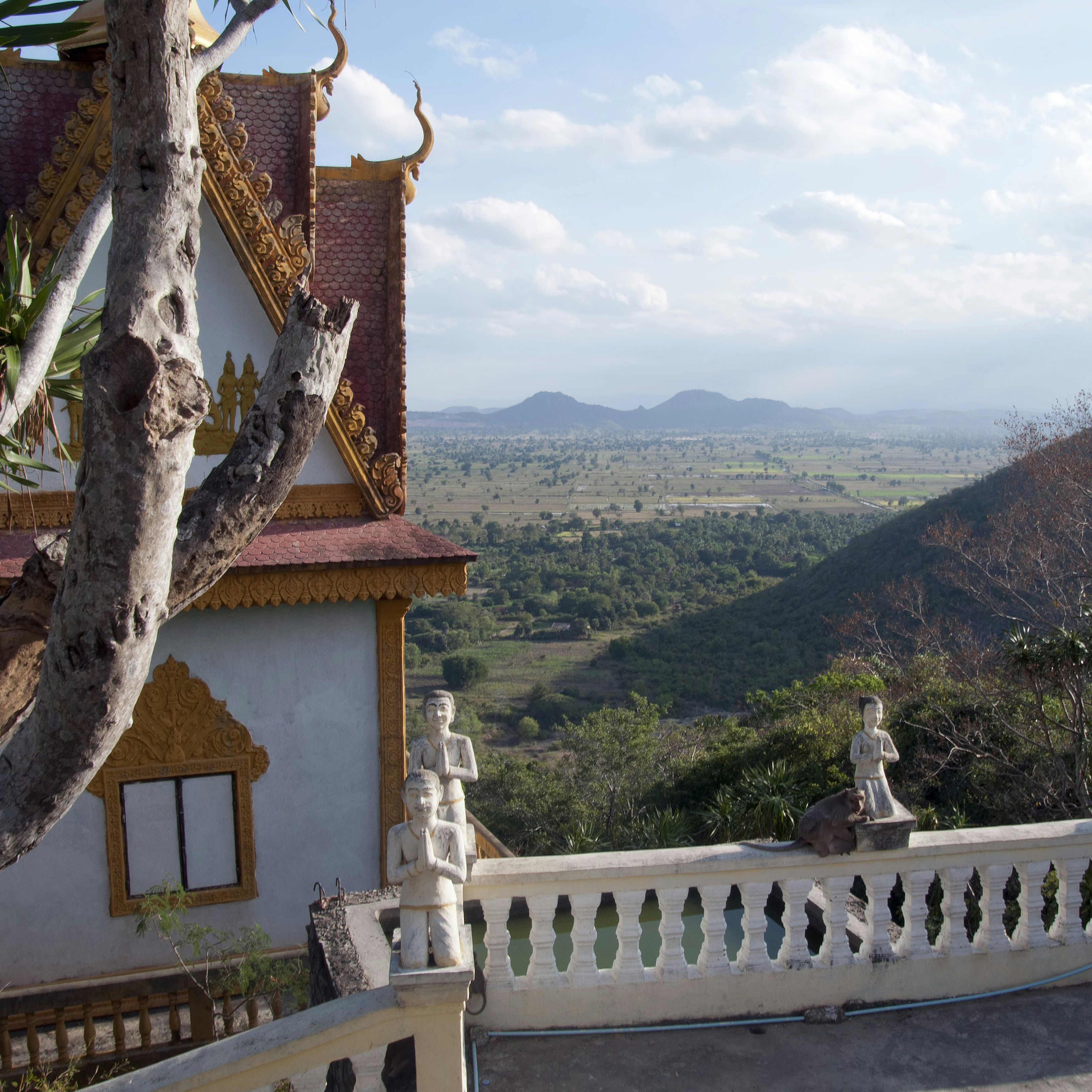 View of surrounding countryside from Phnom Sampeou.