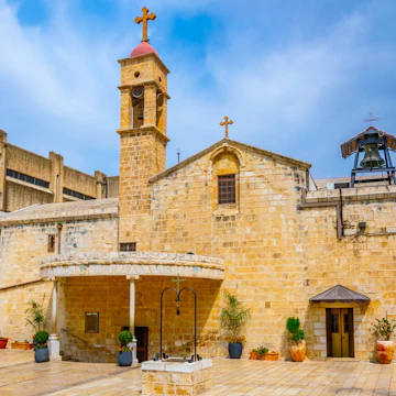 Greek orthodox church of the annunciation in Nazareth, Israel.