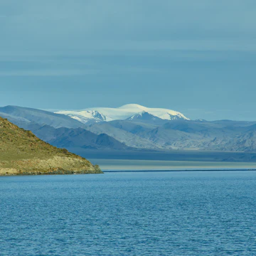 Uureg Nuur Lake, saline lake in an endorheic basin in western Mongolia.