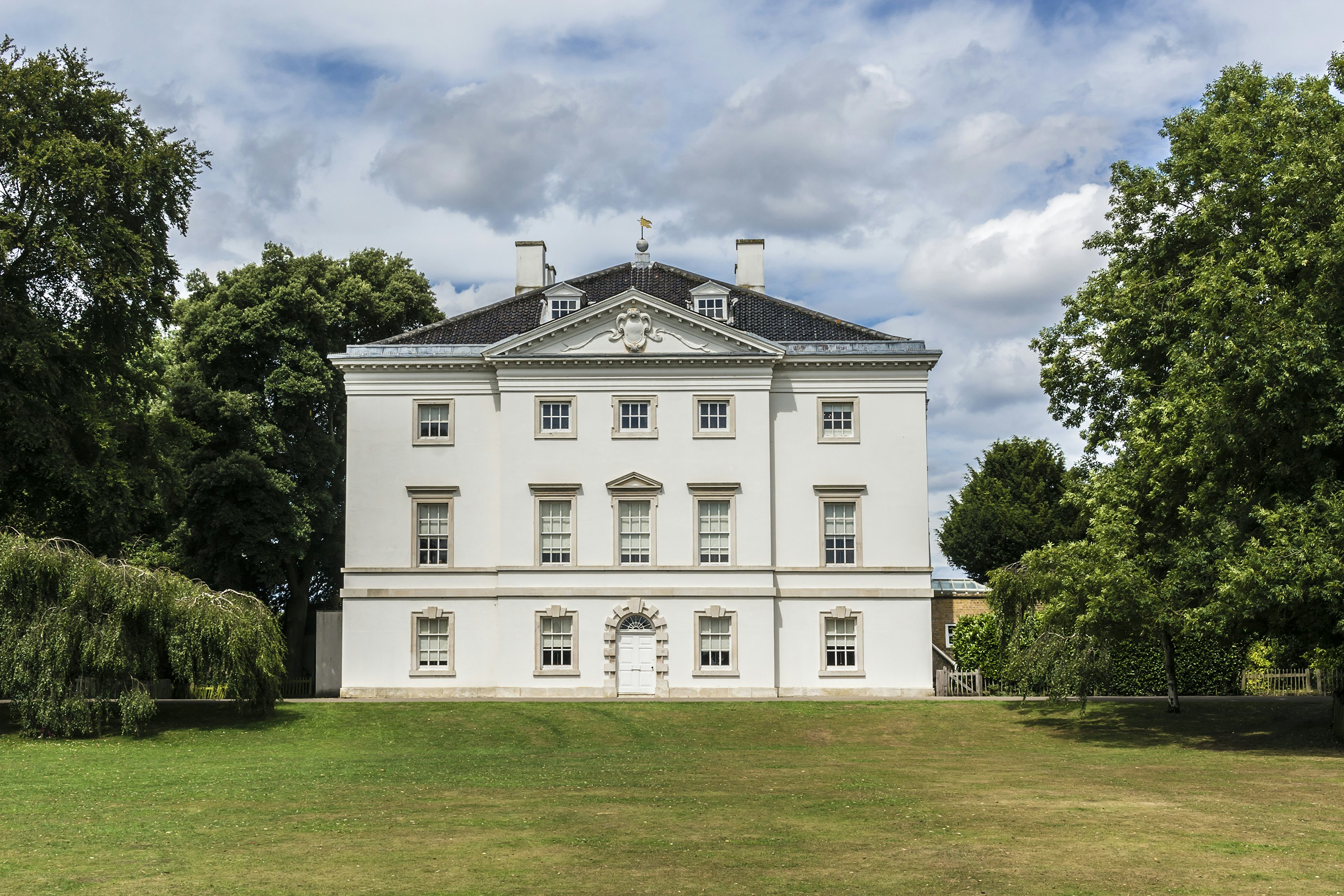 Marble Hill House is on northern banks of River Thames, situated halfway between Richmond and Twickenham, UK.