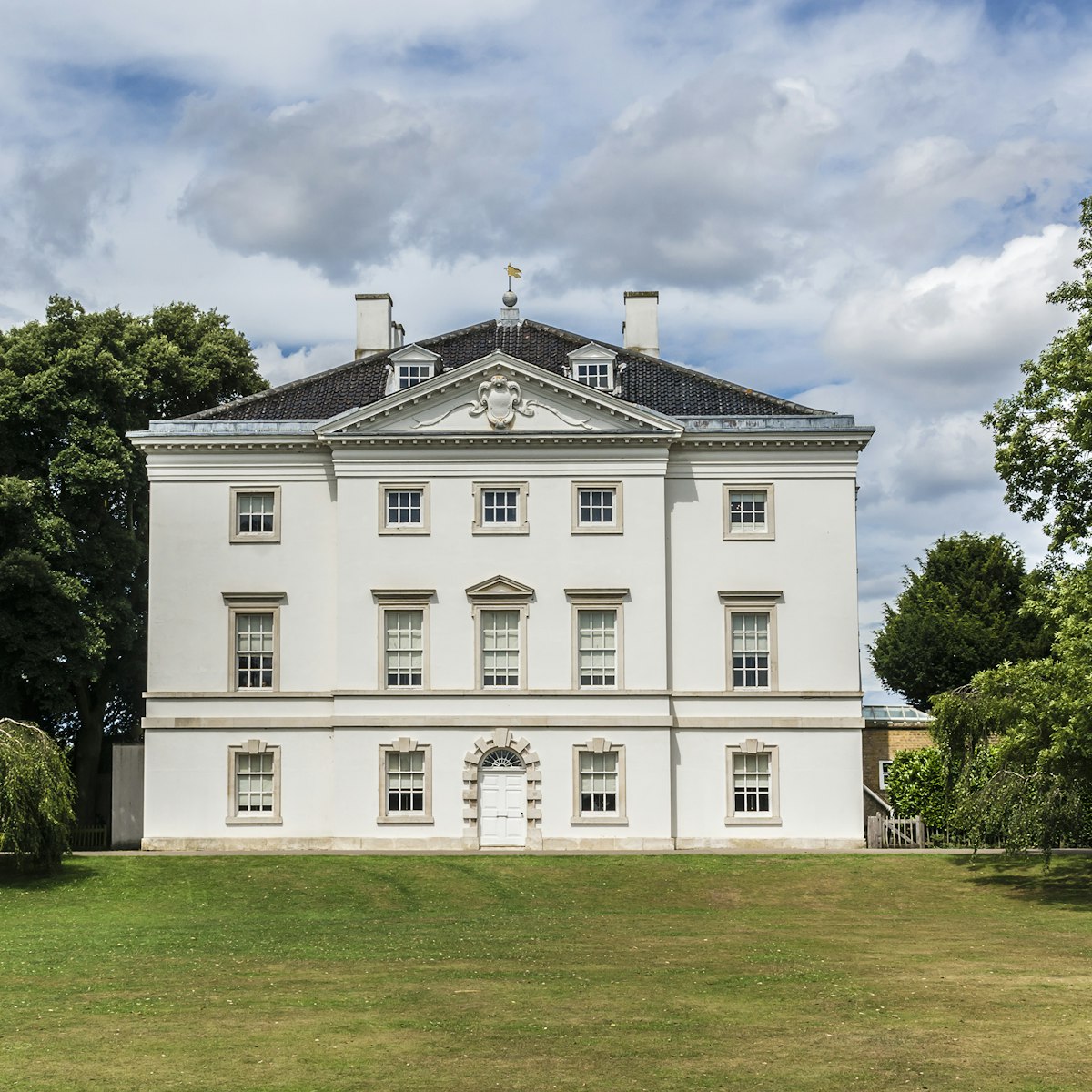 Marble Hill House is on northern banks of River Thames, situated halfway between Richmond and Twickenham, UK. 