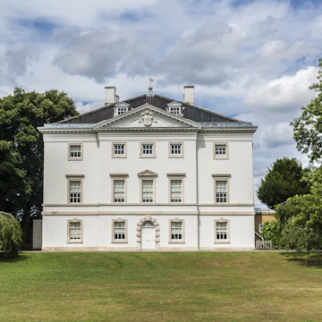 Marble Hill House is on northern banks of River Thames, situated halfway between Richmond and Twickenham, UK.
