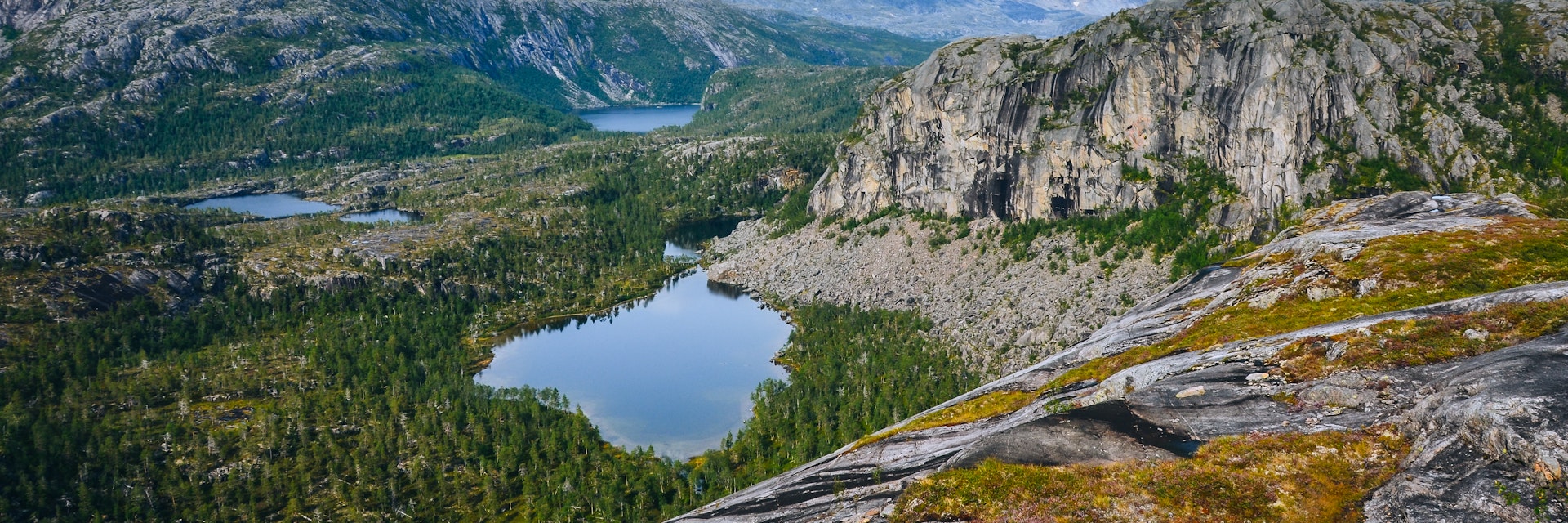 Landscape of Rago National Park, Norway. 