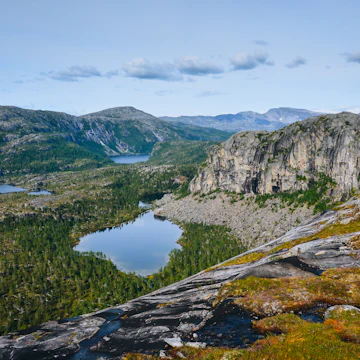 Landscape of Rago National Park, Norway.