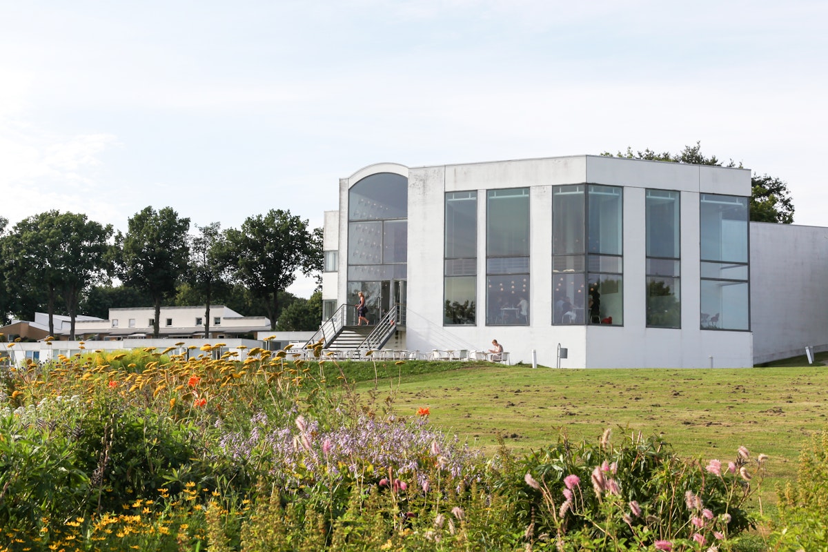 Trapholt museum building, a museum of contemporary art and design located in Kolding, Denmark.