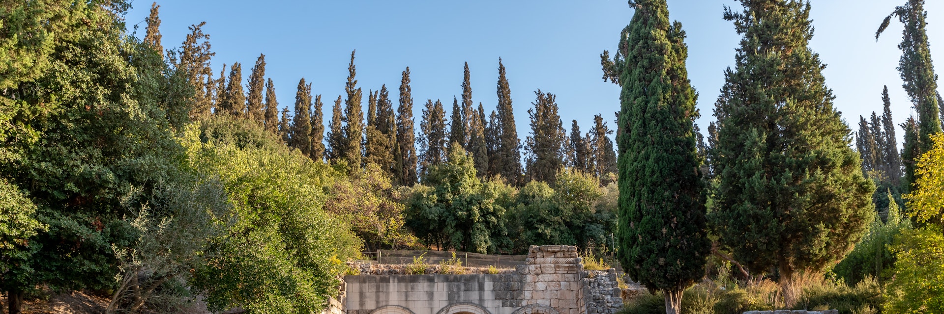 The Cave of the Coffins facade, Bet She'arim National Park, Israel.