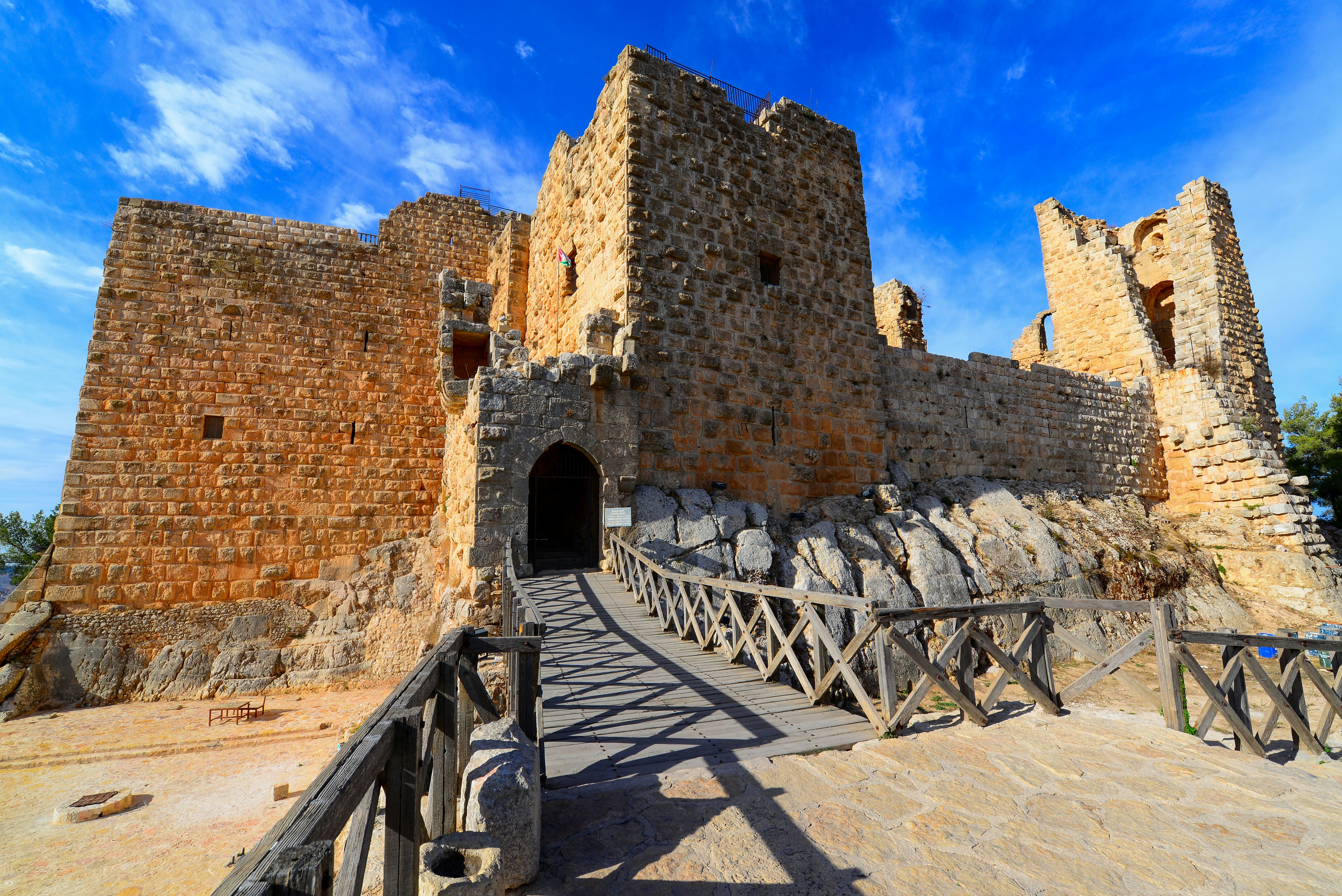 Built on top of the mountain, Ajloun Castle is a fine example of Islamic military architecture, marking it an important strategic link in the defensive chain against the Crusaders.