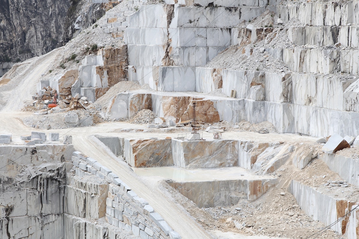 Marble quarry in Fantiscritti valley, Carrara, Italy.