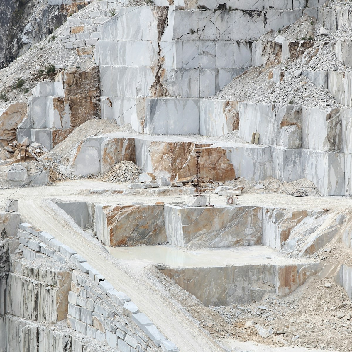 Marble quarry in Fantiscritti valley, Carrara, Italy.