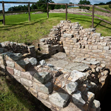 Ruins at Vindolanda Roman fort in England
45664927
archaeology, archeology, architecture, chesterholm, england, field, fort, hadrian, kingdom, roman, ruin, stanegate, stone, uk, united, vindolanda, wall
