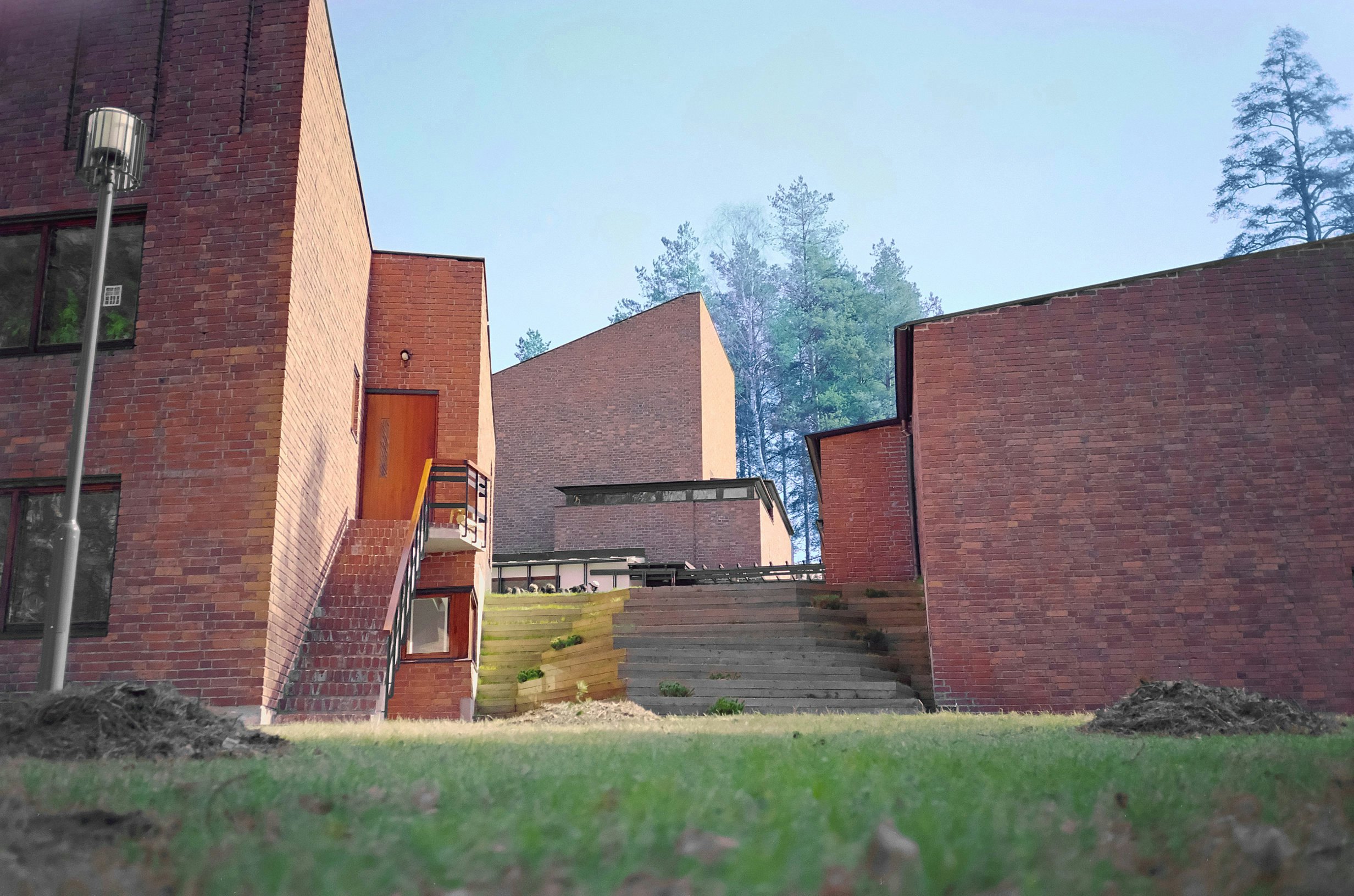 Saynatsalo Town Hall designed by Alvar Aalto.