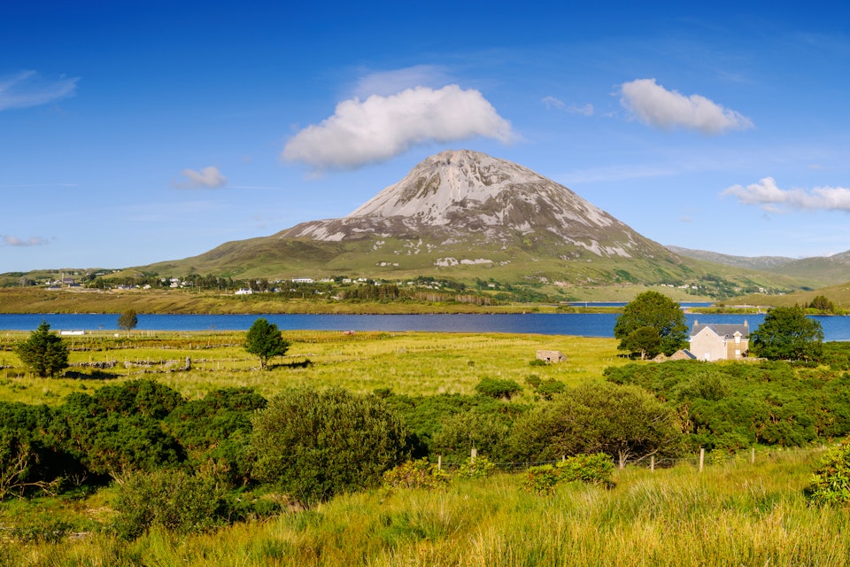 Landscape with Mount Errigal, Co. Donegal, Ireland.