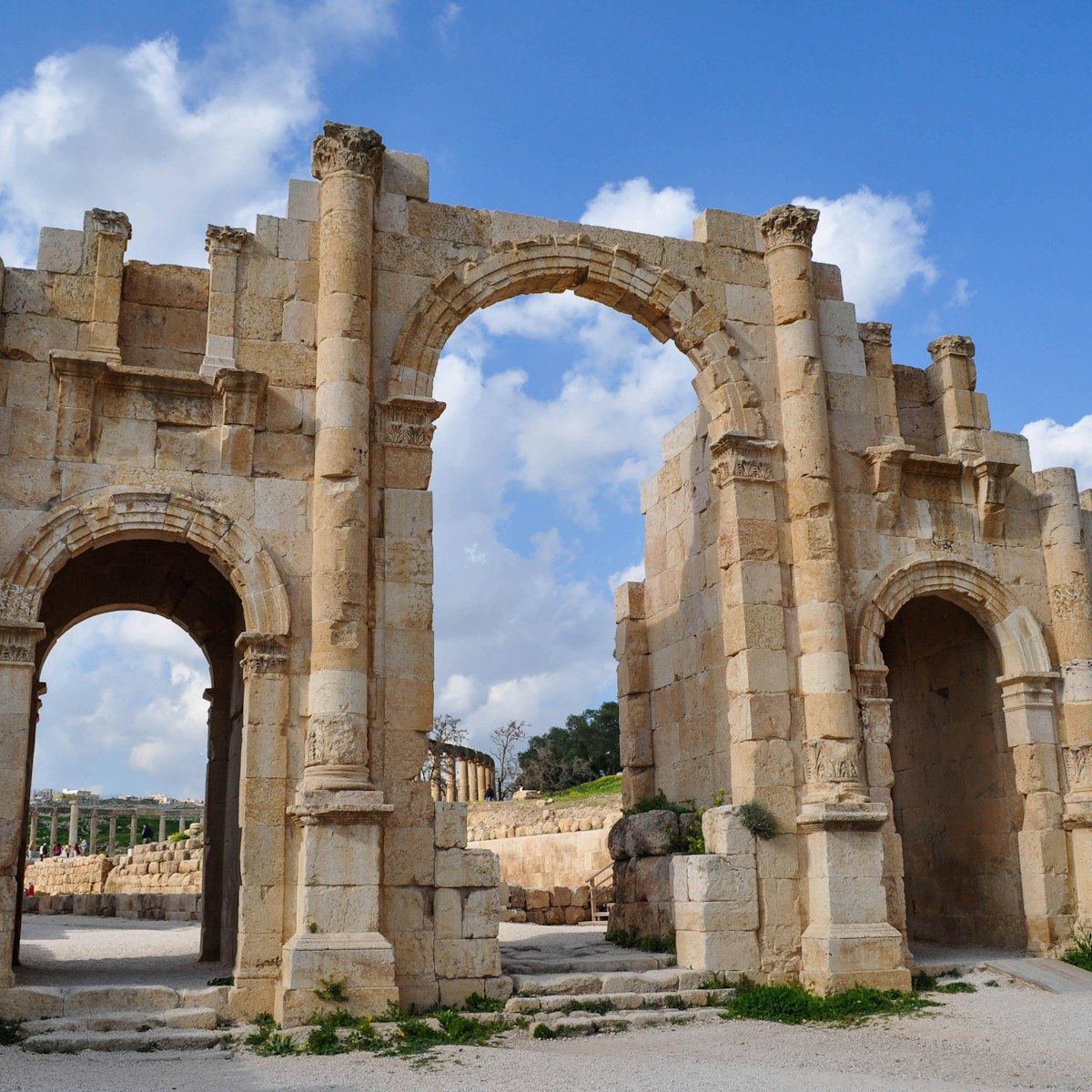 The South Gate in Jerash, Jordan. 
