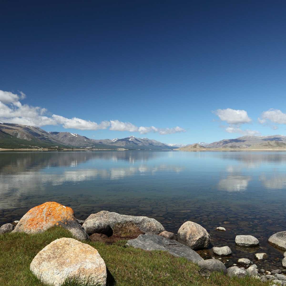 Khoton Nuur lake in Mongolian Altai.