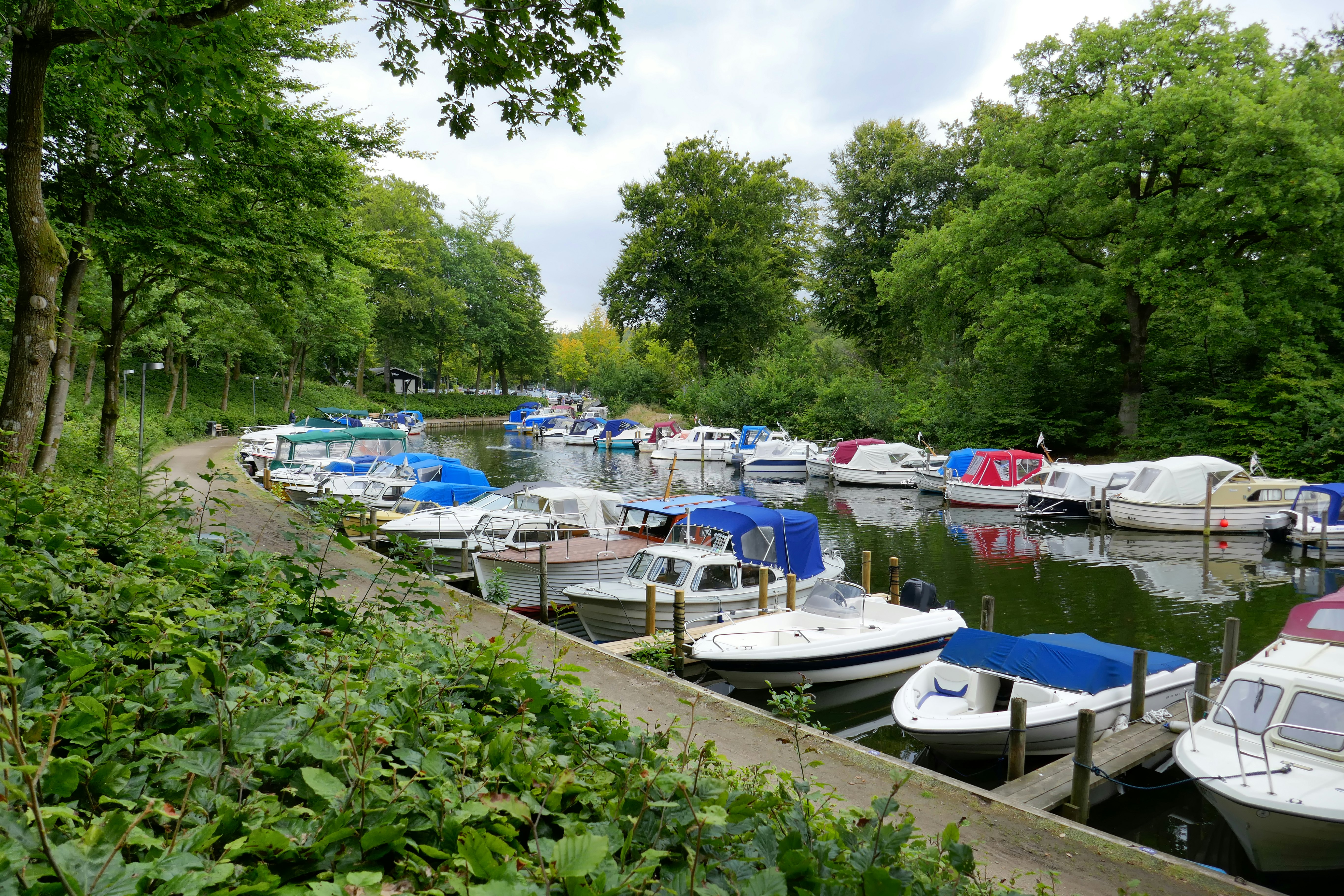 Indelukket in Silkeborg at the Gudenaa river, Denmark.