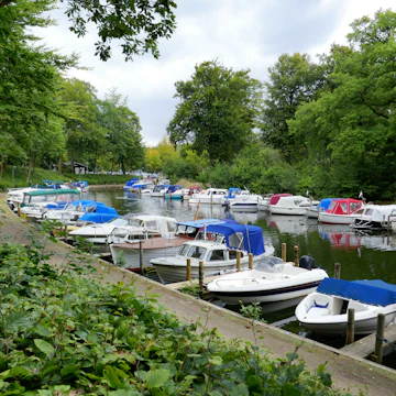 Indelukket in Silkeborg at the Gudenaa river, Denmark.