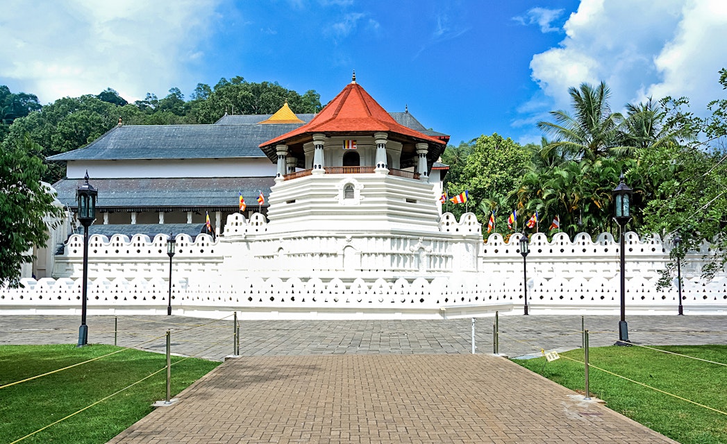 Temple Of The Sacred Tooth Relic, in The Royal Palace Complex Of The Former Kingdom Of Kandy Sri Lanka.