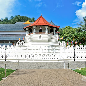 Temple Of The Sacred Tooth Relic, in The Royal Palace Complex Of The Former Kingdom Of Kandy Sri Lanka.