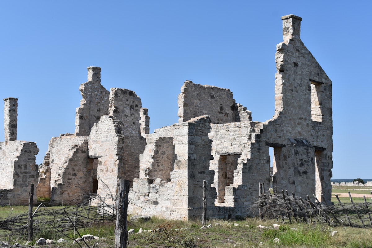 Ruins of Fort McKavett.