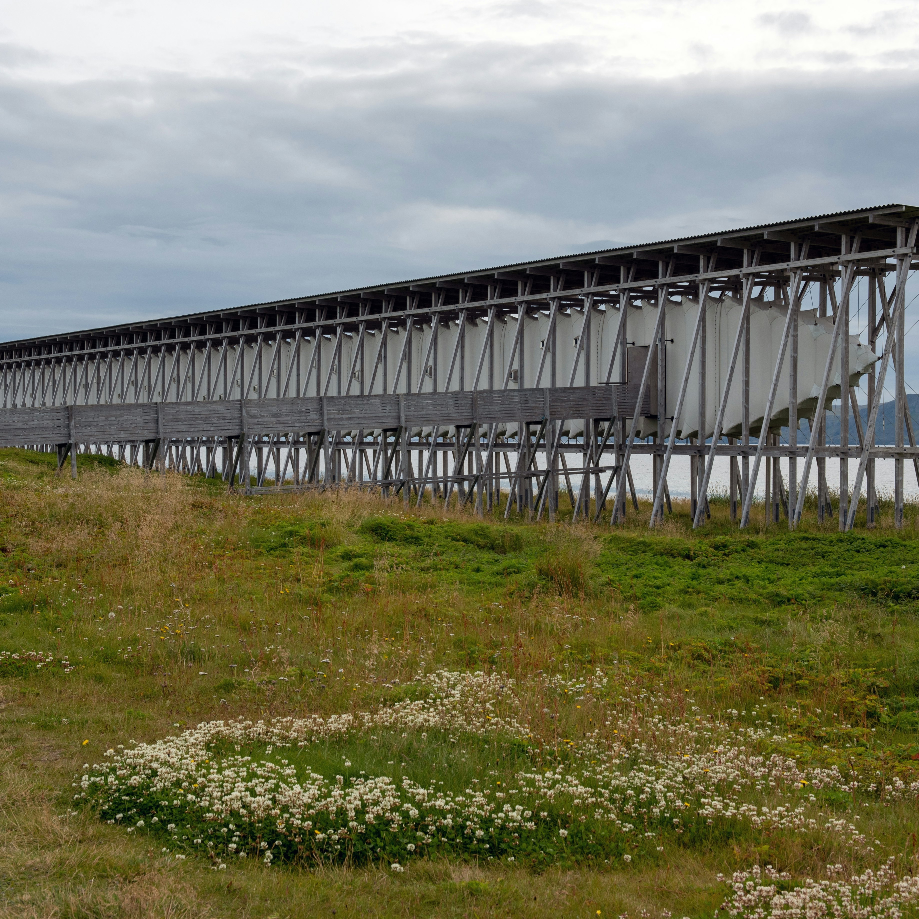 Steilneset Memorial in Vardo, Norway, commemorating the trial and execution of people for witchcraft.
