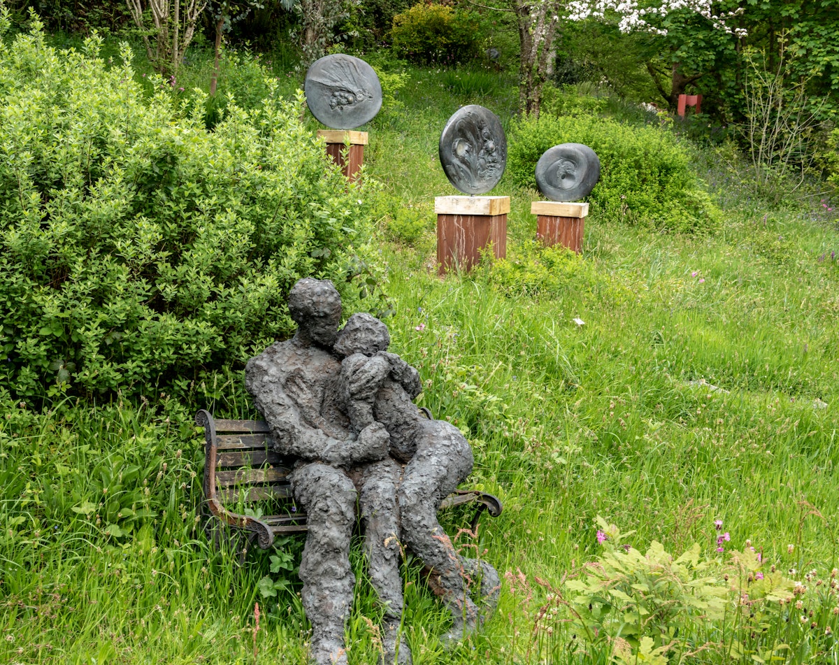 Broomhill Sculpture Gardens, Muddiford, Barnstaple, North Devon, UK.
