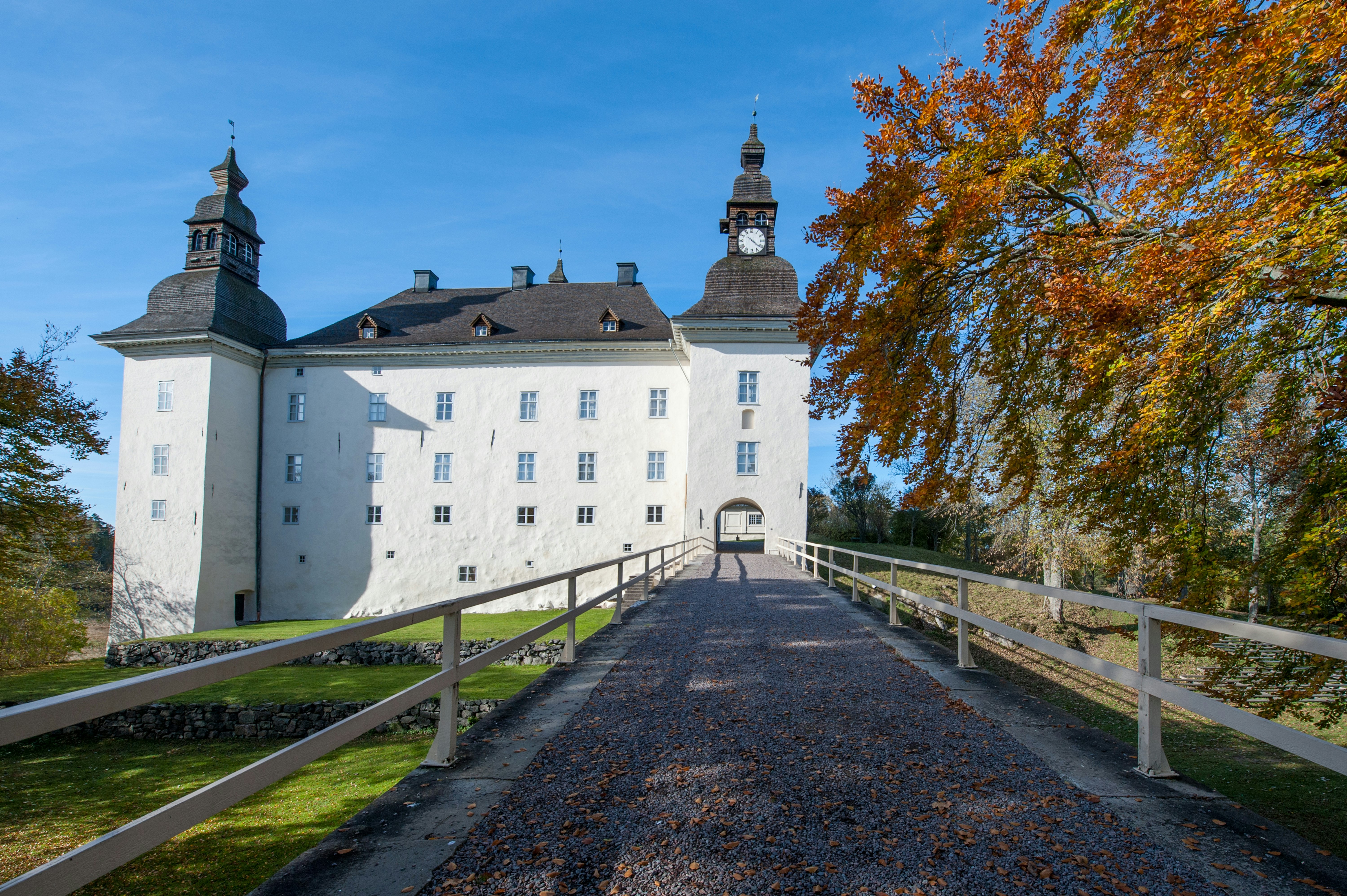 Ekenas castle during fall in the countryside outside Linkoping.
