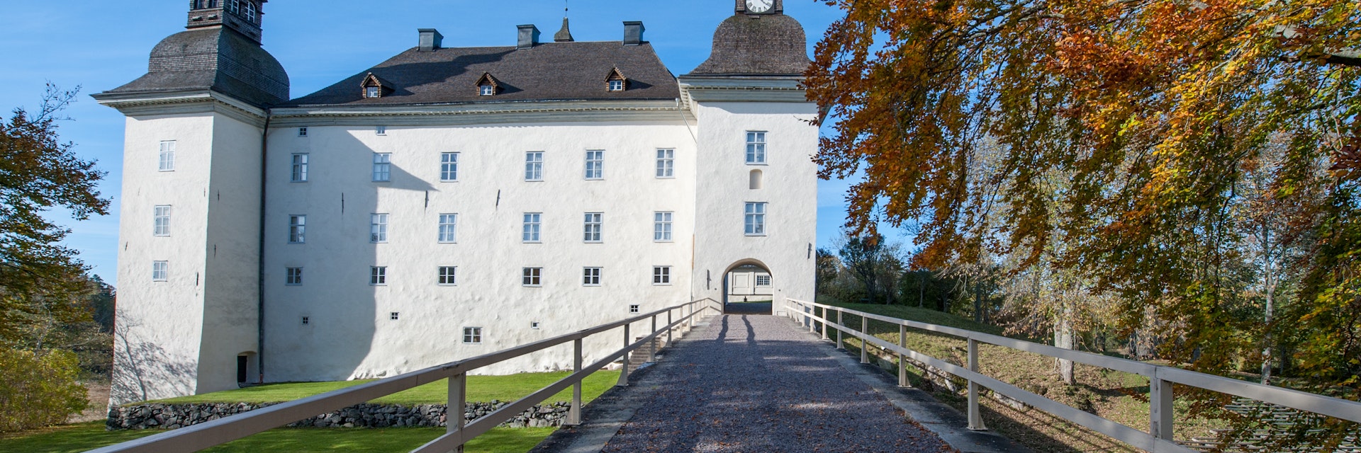 Ekenas castle during fall in the countryside outside Linkoping. 