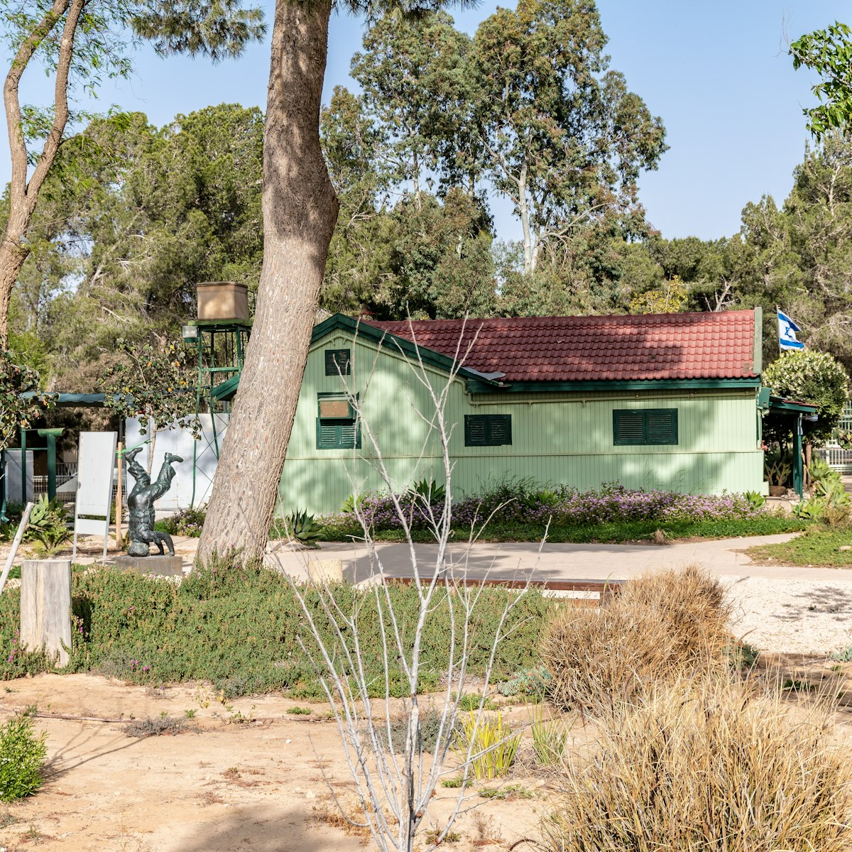 The apartment house of the founder of the State of Israel, Ben-Gurion, in the Kibbutz Sde Boker in the Judean Desert.