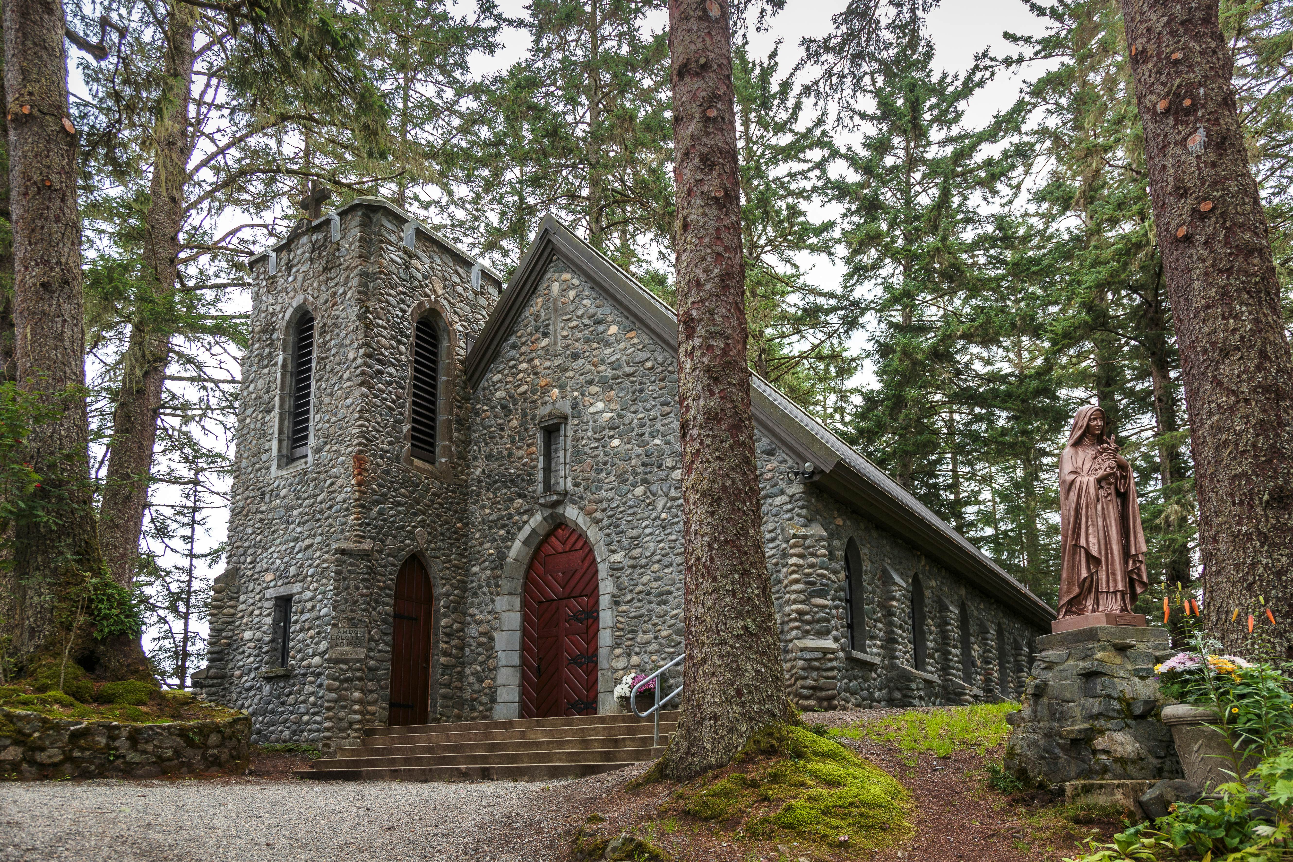 The Shrine of St Thérèse church near Juneau, Alaska.