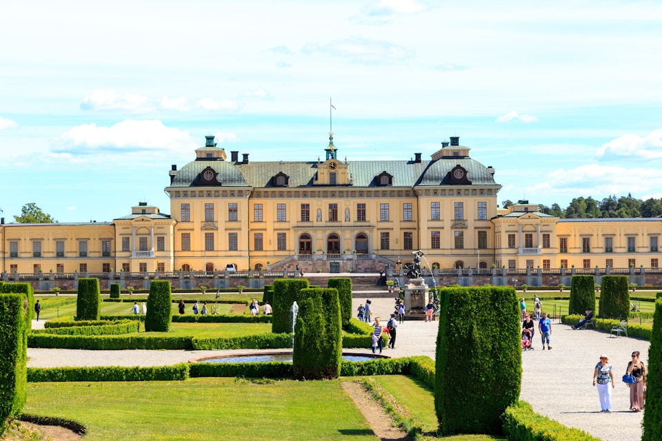Drottningholm Palace and garden.