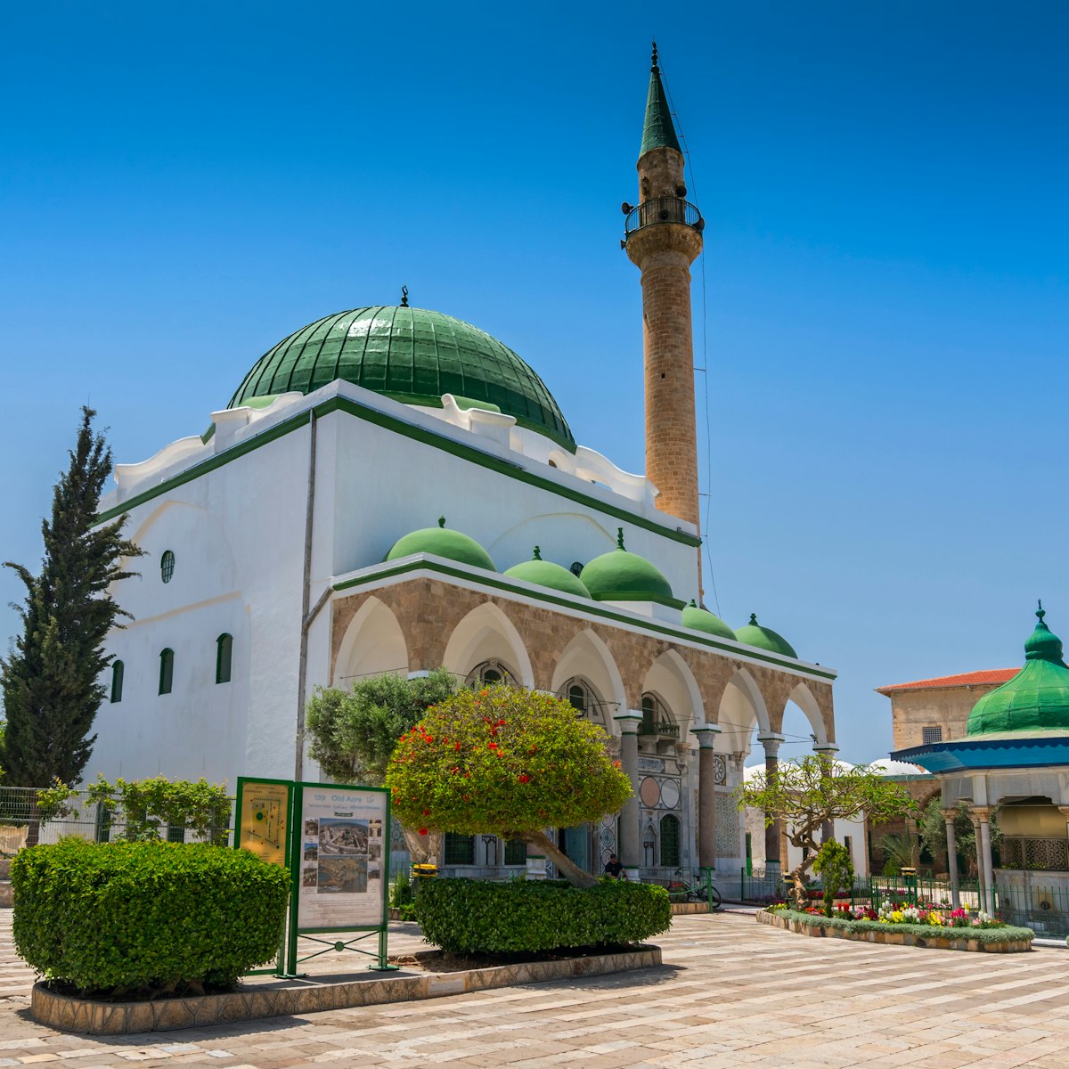 Al Jazzar mosque and courtyard, Acre, Israel.