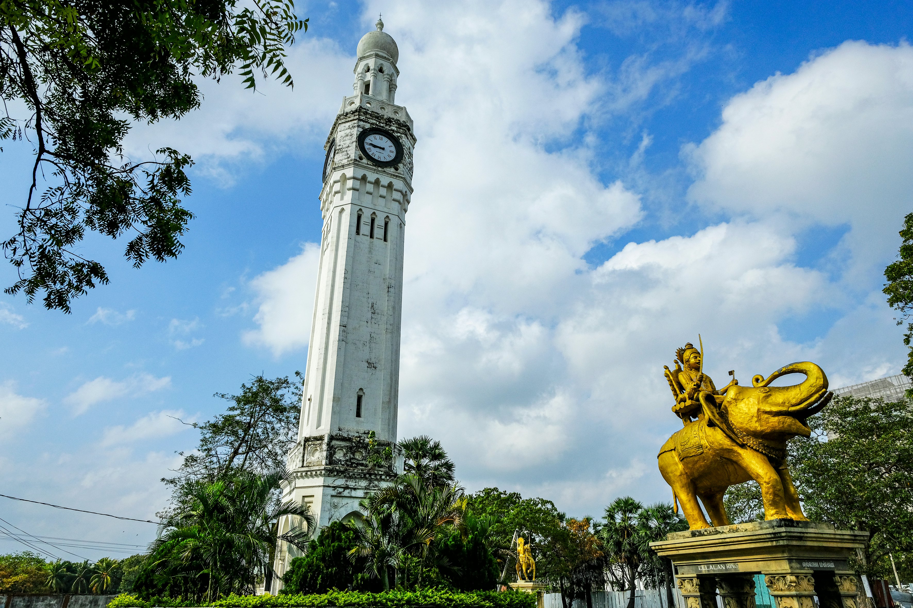 Jaffna Clock Tower, built in 1875 to honor the visit of the Prince of Wales on February 21, 2020 in Jaffna, Sri Lanka.