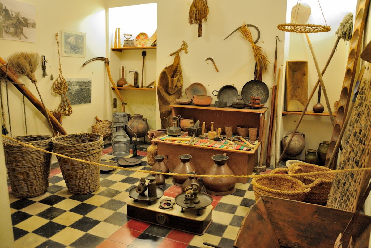 Inside view of the Municipal Museum of Folk Art building in Limassol.