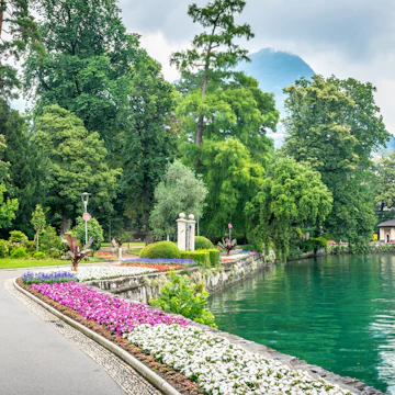 Parco Ciani along Lake Lugano in Switzerland.
