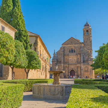 The Sacred Chapel of El Salvador, Capilla del Salvador, and the Plaza de Vazquez de Molina in Ubeda.