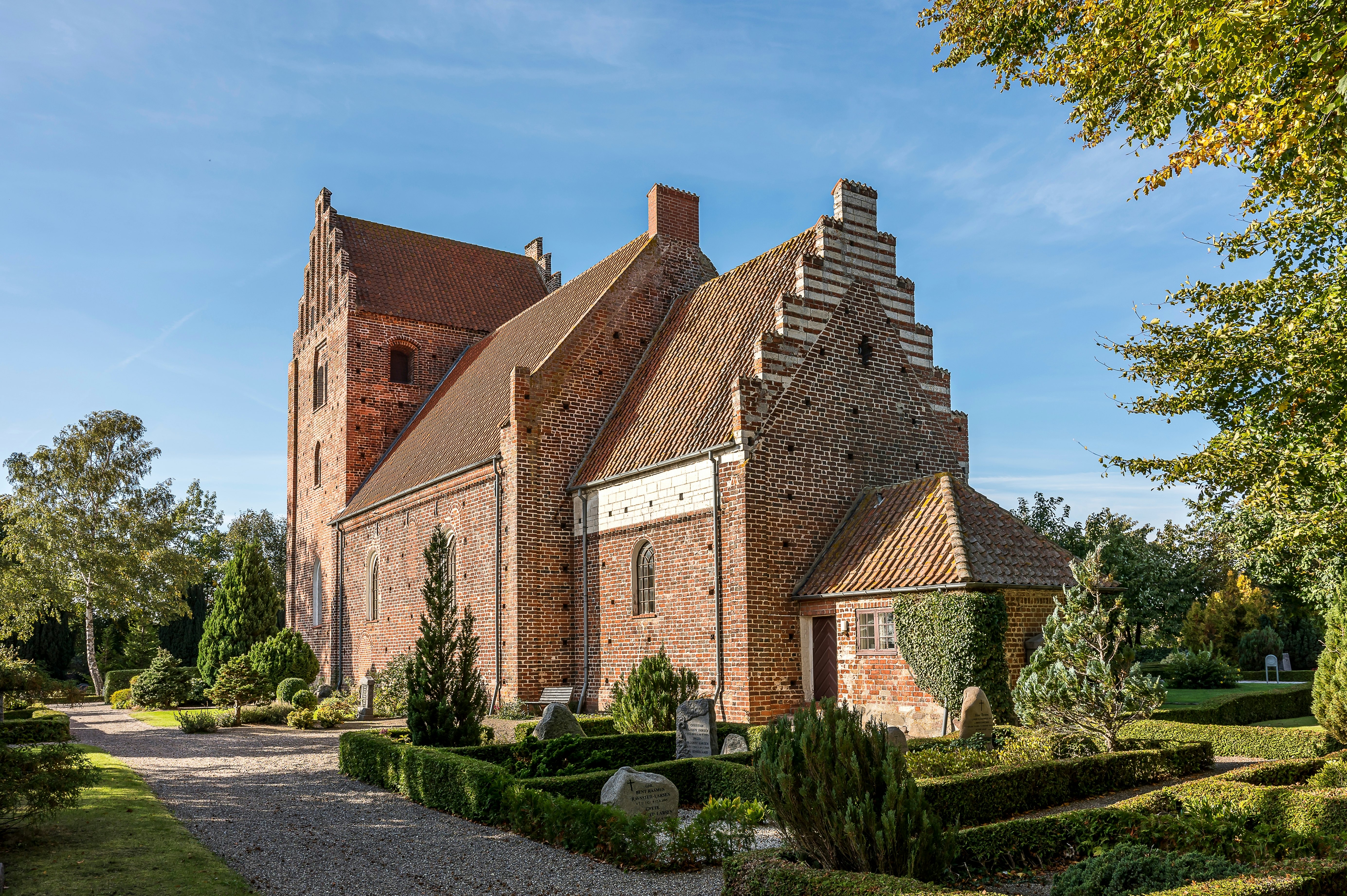 Keldby church famous for its medieval frescos, Denmark.