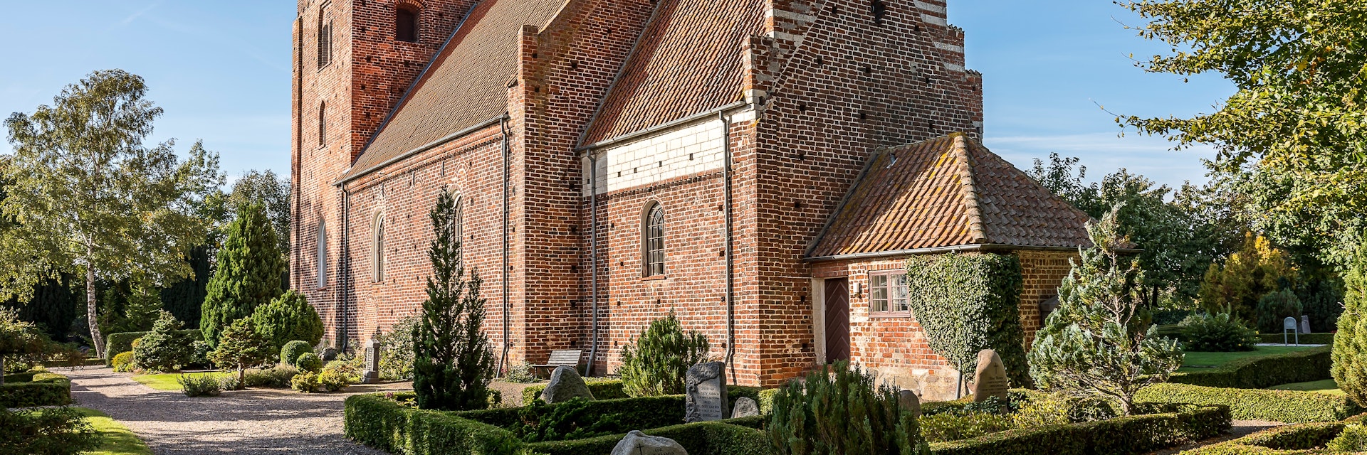 Keldby church famous for its medieval frescos, Denmark.